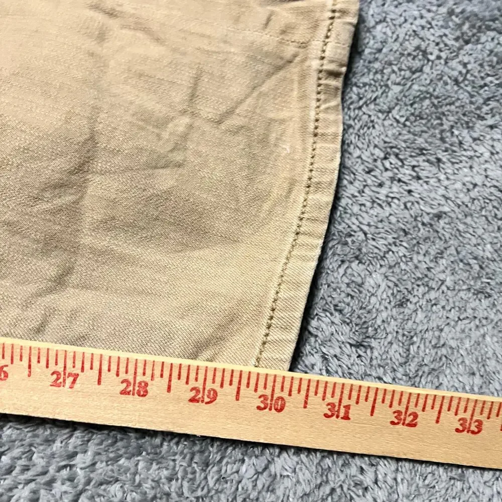 BKE Jeans Mens 33 (33x30) Khaki Tan Tyler Straight Buckle Chino Pants